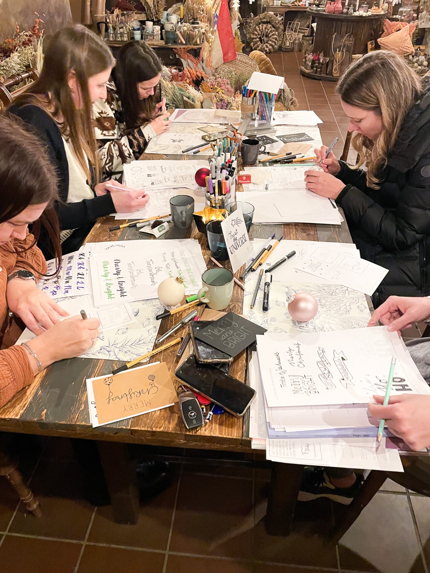 Hand- & Brushlettering Workshop im Setzkasten in Gelsenkirchen mit Frau Feierlich