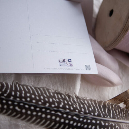 Weihnachts Postkarte "Weihnachtszimmer" von Frau Feierlich