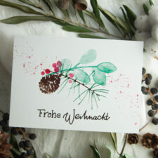 Weihnachtspostkarte „Frohe Weihnacht“