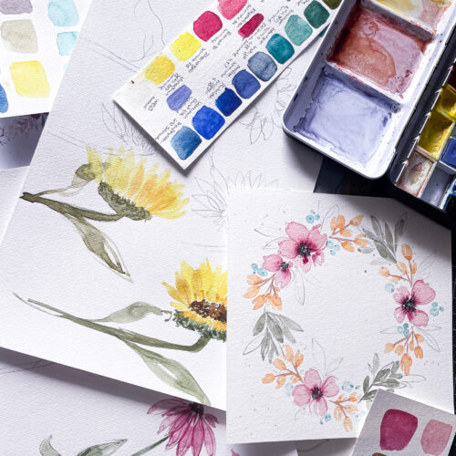 Aquarell Workshop mit Frau Feierlich | offene Runde für alle Stufen