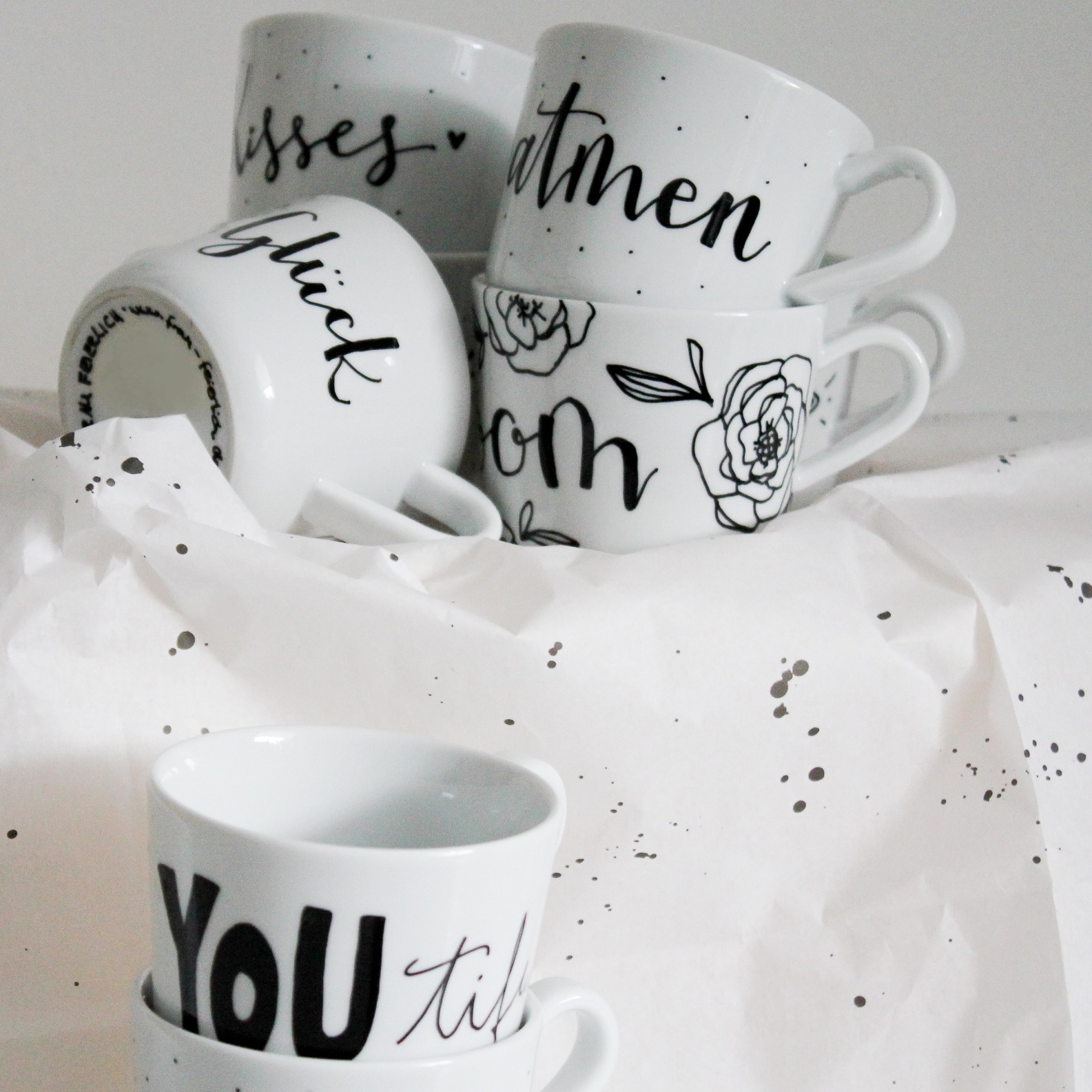 Lettering & Illustration auf Porzellan, ein Workshop mit Rebecca La Lumia alias Frau Feierlich